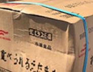 Damage from crushed corner