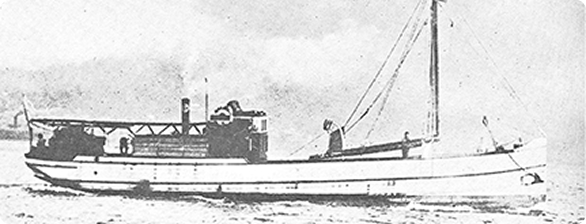 Japan's first motorized fresh fish transport vessel