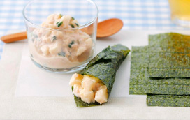 さけと長いものネギマヨ巻き