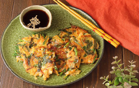 さけと野菜のチヂミ