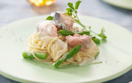 さけのクリームパスタ