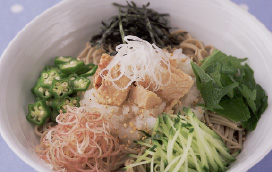 鮭のぶっかけそば