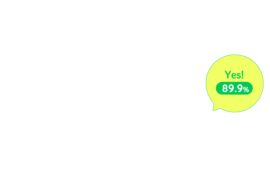 「Yes」が89.9%