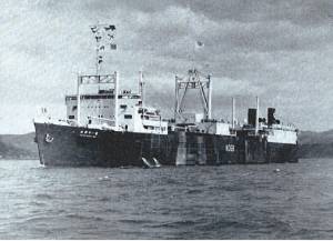 戦後第一次南氷洋捕鯨出漁