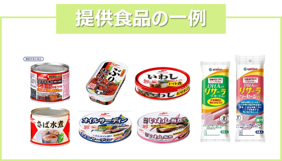 提供食品の一例