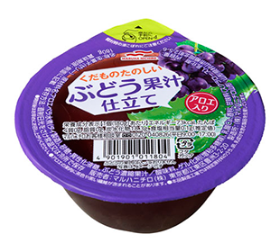 くだものたのしい ぶどう果汁仕立て アロエ入り
