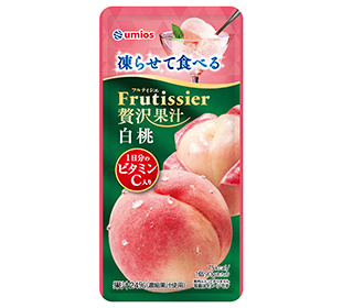 凍らせて食べる フルティシエ 贅沢果汁 白桃