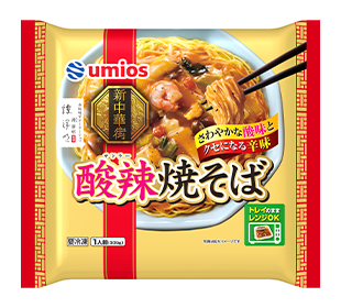 酸辣焼そばの商品パッケージイメージ