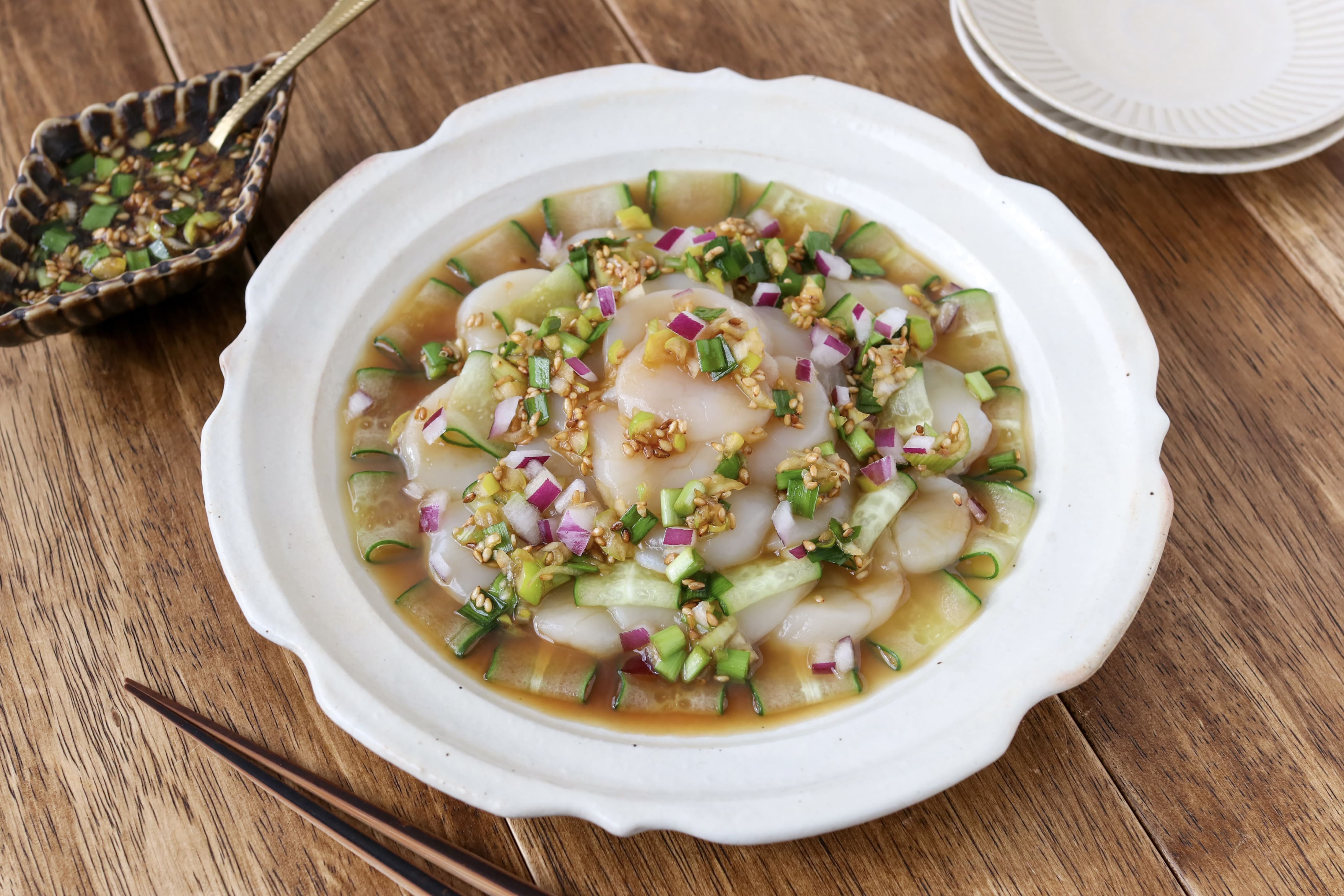 ほたての中華風カルパッチョ