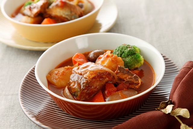 さばみそ煮のブラウンシチュー