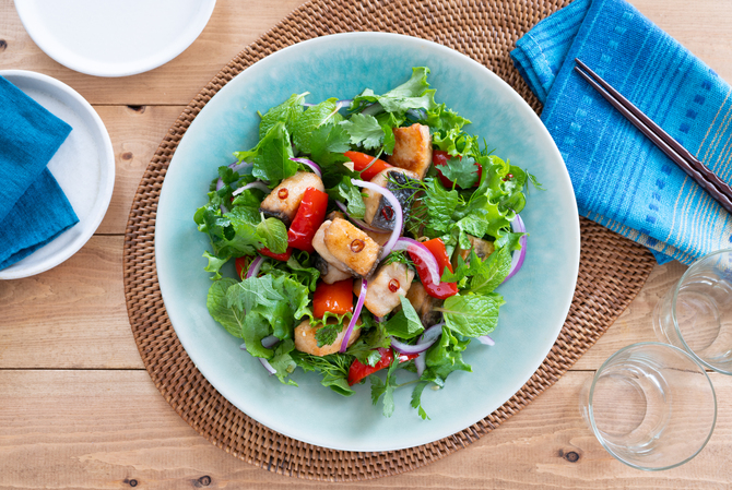 揚げさわらのエスニック風